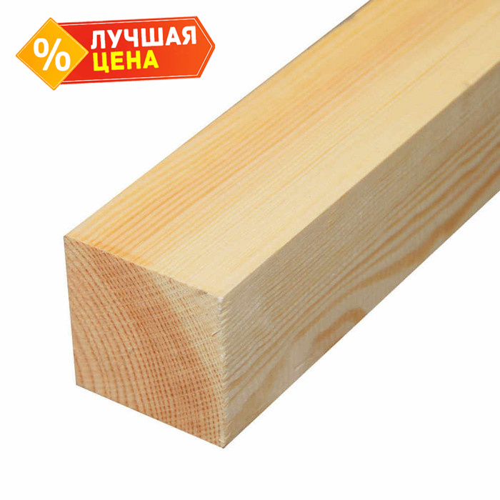 Брус строганный сухой 70х70х4000 сорт AB